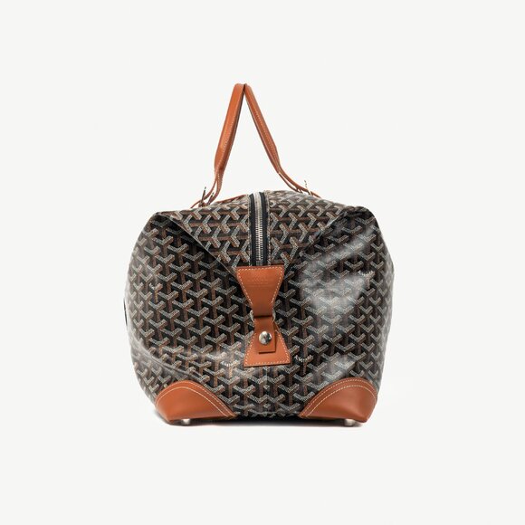 Goyard Boeing 55 Black Goyardine Leather-Trim Duffle Bag - Picture 3 of 15